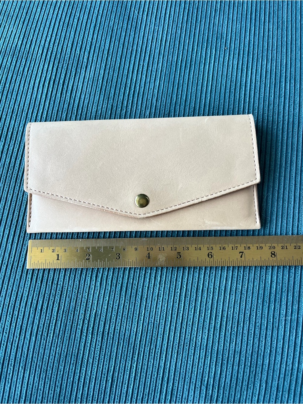 New Ashland Leather Private Stock Long Flap Wallet Natural Latigo Undyed Purse